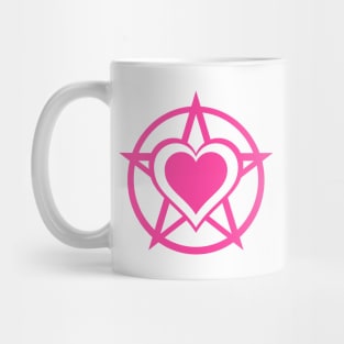 Pink Pagan Heart Cheeky Witch® Mug